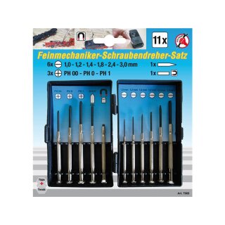 Kraftmann Feinmechaniker-Schraubendreher-Satz | 11-tlg.