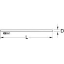 KS-TOOLS Leiterseilabdeckung mit Schutzisolierung für Freileitungen NS, 2,5 m