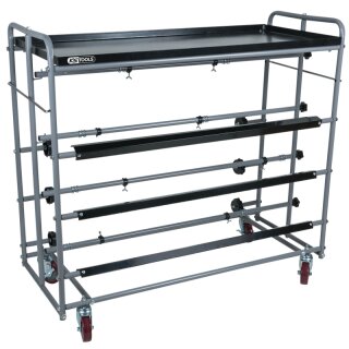 KS-TOOLS Papierwagen mit 3 Ebenen