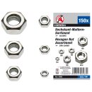 Kraftmann Muttern-Sortiment | M3 - M10 | 150-tlg.