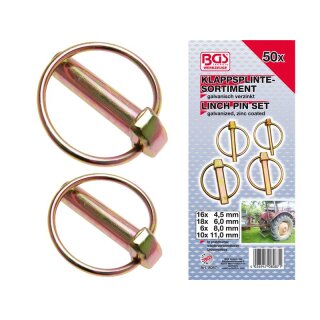 BGS technic Klappsplinte-Sortiment | 50-tlg.