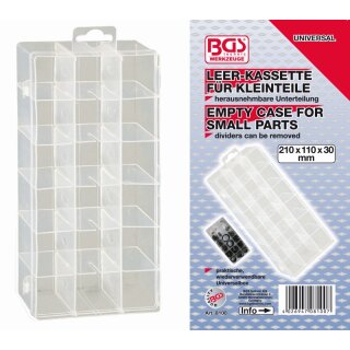 BGS technic Leerkassette für Kleinteile
