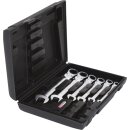 KS-TOOLS GEARplus Gelenk-Ratschenringmaulschlüssel-Satz, 6-tlg.feststellbar