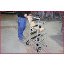 KS-TOOLS Papierwagen mit 4 Ebenen