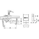 KS-TOOLS Universal-Abzieher 3-armig, 17 t