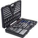 KS-TOOLS 1/4"+3/8"+1/2" CHROMEplus Steckschlüssel-Satz, 124-tlg.