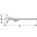 KS-TOOLS Tiefenmessschieber, 0-400mm