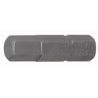 BGS technic Bit | Antrieb Außensechskant 6,3 mm (1/4") | Innensechskant 6 mm