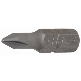 BGS technic Bit | Antrieb Außensechskant 6,3 mm (1/4") | Kreuzschlitz PH1