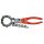 KS-TOOLS Auspuff-Kettenrohrabschneider für Edelstahlrohre, Ø 19-83mm