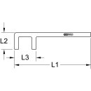 KS-TOOLS BRONZEplus Ventilhaken 13x30 mm