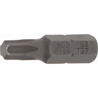 BGS technic Bit | Antrieb Außensechskant 6,3 mm (1/4") | T-Profil (für Torx) T27