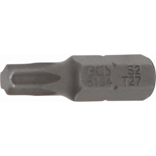 BGS technic Bit | Antrieb Außensechskant 6,3 mm (1/4") | T-Profil (für Torx) T27