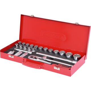 KS-TOOLS 1/2" Steckschlüssel-Satz, 24-tlg. 6-kant