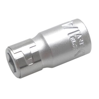 BGS technic Bit-Adapter mit Haltekugel | Innenvierkant 6,3 mm (1/4") | Innensechskant 6,3 mm (1/4")