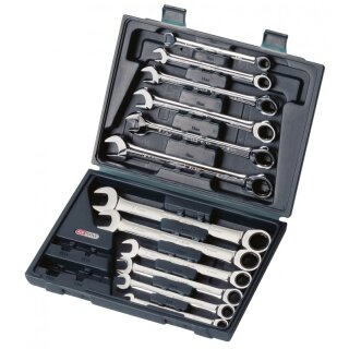 KS-TOOLS GEARplus Ratschenringmaulschlüssel-Satz, 12-tlg.