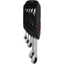 KS-TOOLS GEARplus® RINGSTOP-Ratschenringmaulschlüssel-Satz, abgewinkelt, 5-tlg
