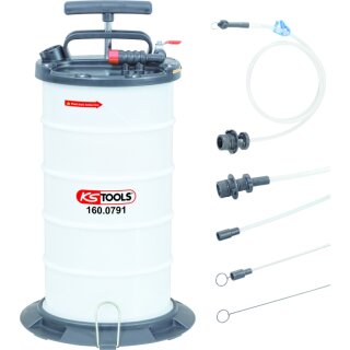 KS-TOOLS Vakuum-Absaugpumpe 9,5 Liter inklusive 4 Sonden