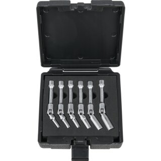 KS-TOOLS 3/8" Glühkerzen-Gelenkschlüssel-Satz, lang, 6-tlg.