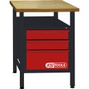 KS-TOOLS Werkbank mit 3 Schubladen, H840xB600xT600mm