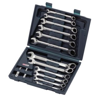 KS-TOOLS GEARplus Ratschenringmaulschlüssel-Satz, umschaltbar,16-tlg.