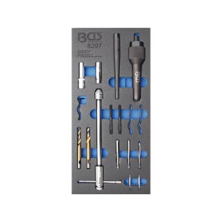BGS technic Glühkerzen-Ausbau- und Gewinde-Reparatur-Satz | M8, M10 | 17-tlg.