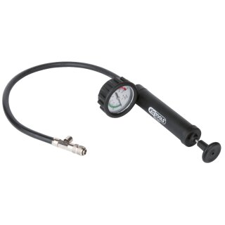 KS-TOOLS Handpumpe mit Manometer/Schlauch, max. 2,5bar