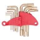KS-TOOLS BRONZEplus Innensechskant-Winkelstiftschlüssel-Satz 9-tlg.