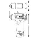 KS-TOOLS Akku-Schleifmaschine, 3.200 U/min 10,8V, mit 1 Akku und 1 Ladegerät