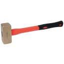 KS-TOOLS BRONZEplus Fäustel 3000 g, mit Fiberglasstiel