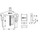 KS-TOOLS Universal-Abzieher 3-armig mit schlanken Haken,...