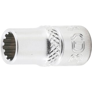 BGS technic Steckschlüssel-Einsatz Gear Lock | Antrieb Innenvierkant 6,3 mm (1/4") | SW 7 mm