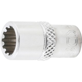 BGS technic Steckschlüssel-Einsatz Gear Lock | Antrieb Innenvierkant 6,3 mm (1/4") | SW 8 mm