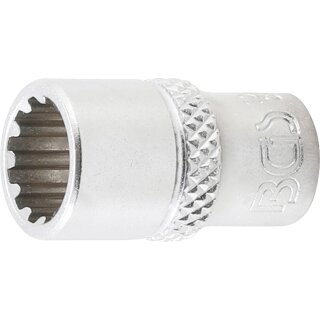 BGS technic Steckschlüssel-Einsatz Gear Lock | Antrieb Innenvierkant 6,3 mm (1/4") | SW 9 mm