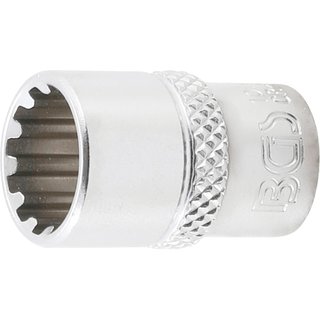 BGS technic Steckschlüssel-Einsatz Gear Lock | Antrieb Innenvierkant 6,3 mm (1/4") | SW 11 mm
