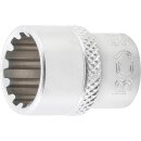 BGS technic Steckschlüssel-Einsatz Gear Lock | Antrieb Innenvierkant 6,3 mm (1/4") | SW 13 mm