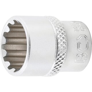 BGS technic Steckschlüssel-Einsatz Gear Lock | Antrieb Innenvierkant 6,3 mm (1/4") | SW 14 mm