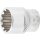 BGS technic Steckschlüssel-Einsatz Gear Lock | Antrieb Innenvierkant 6,3 mm (1/4") | SW 14 mm