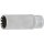 BGS technic Steckschlüssel-Einsatz Gear Lock, tief | Antrieb Innenvierkant 6,3 mm (1/4") | SW 12 mm