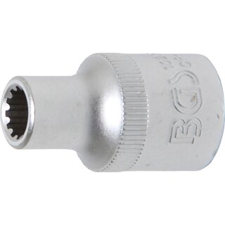 BGS technic Steckschlüssel-Einsatz Gear Lock | Antrieb Innenvierkant 12,5 mm (1/2") | SW 8 mm