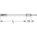 KS-TOOLS Hydraulik-Druckspindel, 17mm, UN 1.1/2"x16Gx260mm