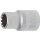 BGS technic Steckschlüssel-Einsatz Gear Lock | Antrieb Innenvierkant 12,5 mm (1/2") | SW 12 mm