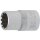 BGS technic Steckschlüssel-Einsatz Gear Lock | Antrieb Innenvierkant 12,5 mm (1/2") | SW 14 mm
