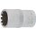 BGS technic Steckschlüssel-Einsatz Gear Lock | Antrieb Innenvierkant 12,5 mm (1/2") | SW 15 mm