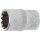 BGS technic Steckschlüssel-Einsatz Gear Lock | Antrieb Innenvierkant 12,5 mm (1/2") | SW 16 mm