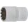BGS technic Steckschlüssel-Einsatz Gear Lock | Antrieb Innenvierkant 12,5 mm (1/2") | SW 17 mm