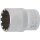 BGS technic Steckschlüssel-Einsatz Gear Lock | Antrieb Innenvierkant 12,5 mm (1/2") | SW 19 mm