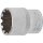 BGS technic Steckschlüssel-Einsatz Gear Lock | Antrieb Innenvierkant 12,5 mm (1/2") | SW 22 mm