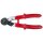 KS-TOOLS Drahtseil-Kabelschere mit Schutzisolierung, 600mm