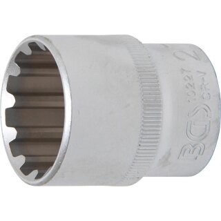 BGS technic Steckschlüssel-Einsatz Gear Lock | Antrieb Innenvierkant 12,5 mm (1/2") | SW 27 mm